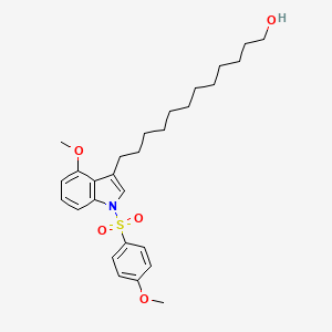 1H-Indole-3-dodecanol, 4-methoxy-1-[(4-methoxyphenyl)sulfonyl]-