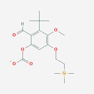 3-tert-Butyl-2-formyl-4-methoxy-5-[2-(trimethylsilyl)ethoxy]phenyl carbonate