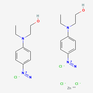 zinc;4-[ethyl(2-hydroxyethyl)amino]benzenediazonium;tetrachloride