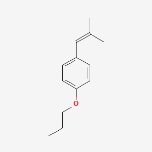 B12517273 1-(2-Methylprop-1-en-1-yl)-4-propoxybenzene CAS No. 741692-13-7