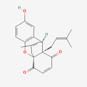 molecular formula C22H22O4 B1251732 Ehretianone 