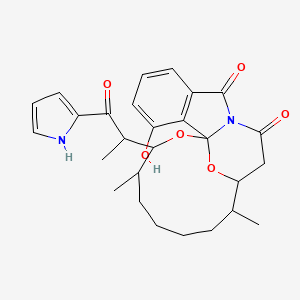 molecular formula C27H32N2O6 B1251739 Frankiamide 
