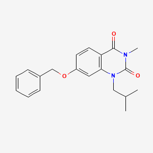 3-Methyl-1-(2-methylpropyl)-7-phenylmethoxyquinazoline-2,4-dione