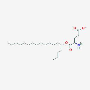 5-[(5-Oxidanidyl-5-oxidanylidene-L-norvalyl)oxy]octadecane