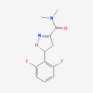 5-(2,6-Difluorophenyl)-N,N-dimethyl-4,5-dihydroisoxazole-3-carboxamide