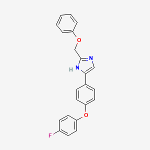 1H-Imidazole, 4-[4-(4-fluorophenoxy)phenyl]-2-(phenoxymethyl)-