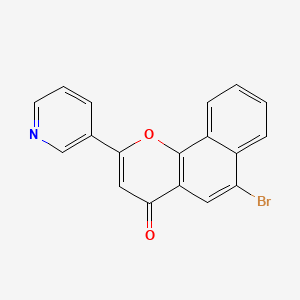 6-Bromo-2-(pyridin-3-yl)-4H-naphtho[1,2-b]pyran-4-one