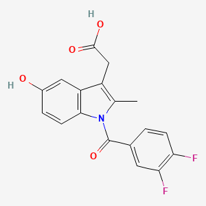 [1-(3,4-difluorobenzoyl)-5-hydroxy-2-methyl-1H-indol-3-yl]acetic acid