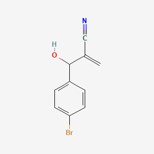 molecular formula C10H8BrNO B1251763 3-Hydroxy-2-methylene-3-(4-bromophenyl)propanenitrile 