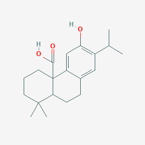 molecular formula C20H28O3 B12517636 6-Hydroxy-7-isopropyl-1,1-dimethyl-2,3,4,9,10,10a-hexahydrophenanthrene-4a-carboxylic acid 