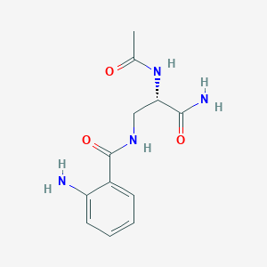 N-[(2S)-2-acetamido-3-amino-3-oxopropyl]-2-aminobenzamide