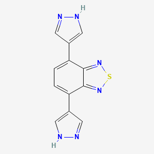 molecular formula C12H8N6S B12517667 4,7-Di(1H-pyrazol-4-yl)benzo[c][1,2,5]thiadiazole 