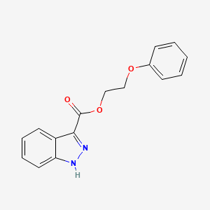 molecular formula C16H14N2O3 B12517669 2-phenoxyethyl 1H-indazole-3-carboxylate CAS No. 763098-07-3