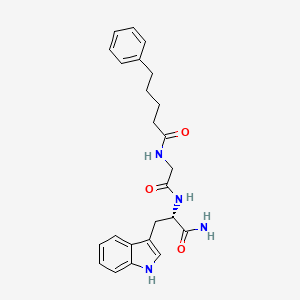 L-Tryptophanamide, N-(1-oxo-5-phenylpentyl)glycyl-