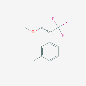 molecular formula C11H11F3O B12517697 1-Methyl-3-(3,3,3-trifluoro-1-methoxyprop-1-en-2-yl)benzene CAS No. 819865-99-1