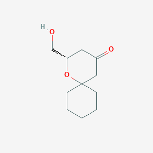 (2S)-2-(hydroxymethyl)-1-oxaspiro[5.5]undecan-4-one