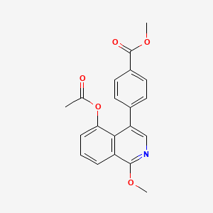 Methyl 4-[5-(acetyloxy)-1-methoxyisoquinolin-4-yl]benzoate