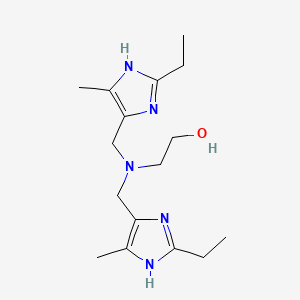 2-{Bis[(2-ethyl-5-methyl-1H-imidazol-4-yl)methyl]amino}ethan-1-ol