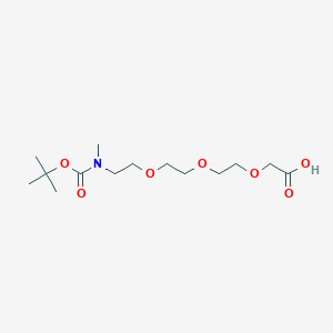 [2-(2-{2-[(Tert-butoxycarbonyl)(methyl)amino]ethoxy}ethoxy)ethoxy]acetic acid