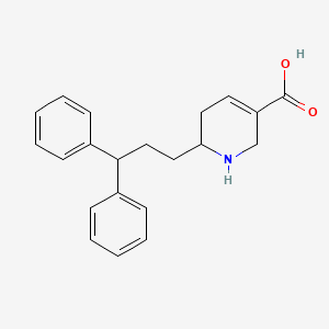 3-Pyridinecarboxylic acid, 6-(3,3-diphenylpropyl)-1,2,5,6-tetrahydro-