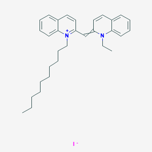 1-Decyl-2-[(1-ethylquinolin-2(1H)-ylidene)methyl]quinolin-1-ium iodide