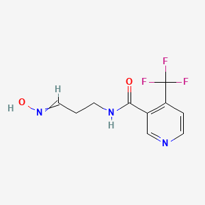 N-[3-(Hydroxyimino)propyl]-4-(trifluoromethyl)pyridine-3-carboxamide