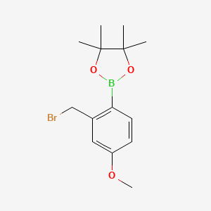 2-(2-(Bromomethyl)-4-methoxyphenyl)-4,4,5,5-tetramethyl-1,3,2-dioxaborolane