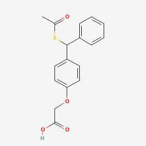 Acetic acid, [4-[(acetylthio)phenylmethyl]phenoxy]-