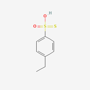 molecular formula C8H10O2S2 B12518065 4-Ethylbenzene-1-sulfonothioic O-acid CAS No. 804430-40-8