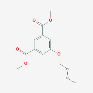 molecular formula C14H16O5 B12518075 Dimethyl 5-[(but-2-en-1-yl)oxy]benzene-1,3-dicarboxylatato CAS No. 695216-03-6