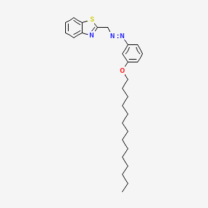 2-({(E)-[3-(Tetradecyloxy)phenyl]diazenyl}methyl)-1,3-benzothiazole