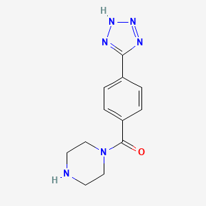 (Piperazin-1-yl)[4-(2H-tetrazol-5-yl)phenyl]methanone