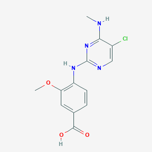 4-((5-Chloro-4-(methylamino)pyrimidin-2-yl)amino)-3-methoxybenzoic acid