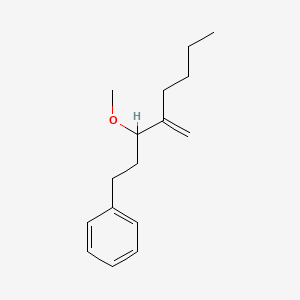 molecular formula C16H24O B12518174 (3-Methoxy-4-methylideneoctyl)benzene CAS No. 656836-60-1