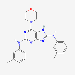 1H-Purine-2,8-diamine, N,N'-bis(3-methylphenyl)-6-(4-morpholinyl)-