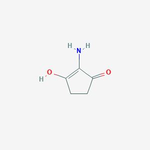 molecular formula C5H7NO2 B1251831 2-Amino-3-hydroxycyclopentenone 