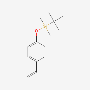 molecular formula C14H22OSi B1251835 p-(t-BUTYLDIMETHYLSILOXY)STYRENE CAS No. 84494-81-5