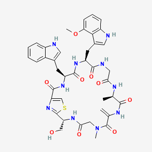 molecular formula C40H44N10O9S B1251838 ArgyrinF 