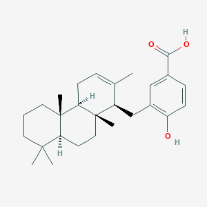 molecular formula C27H38O3 B1251844 (+)-望加锡酸 