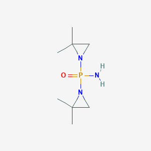 molecular formula C8H18N3OP B1251856 Aminobis(2,2-dimethyl-1-aziridinyl)phosphine oxide 