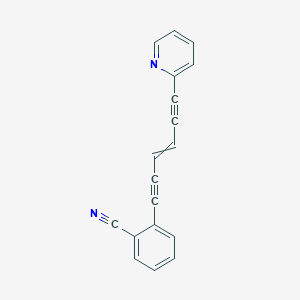 Benzonitrile, 2-[6-(2-pyridinyl)-3-hexene-1,5-diynyl]-