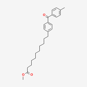 Benzeneundecanoic acid, 4-(4-methylbenzoyl)-, methyl ester