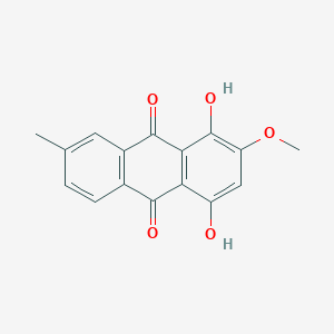 molecular formula C16H12O5 B1251866 1,4-Dihydroxy-3-methoxy-6-methylanthraquinone 