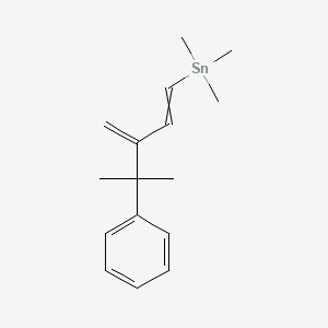 Trimethyl(4-methyl-3-methylidene-4-phenylpent-1-en-1-yl)stannane