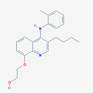 Ethanol, 2-[[3-butyl-4-[(2-methylphenyl)amino]-8-quinolinyl]oxy]-