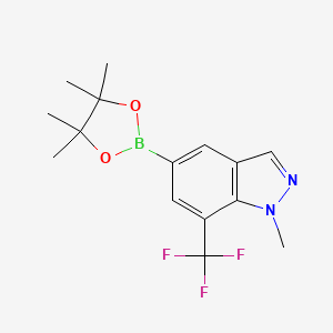 1-Methyl-5-(4,4,5,5-tetramethyl-1,3,2-dioxaborolan-2-yl)-7-(trifluoromethyl)-1H-indazole