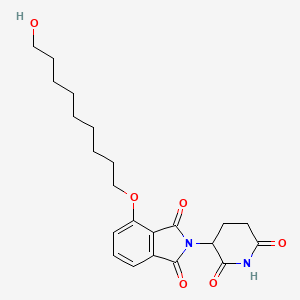 molecular formula C22H28N2O6 B12518844 2-(2,6-Dioxopiperidin-3-yl)-4-((9-hydroxynonyl)oxy)isoindoline-1,3-dione 