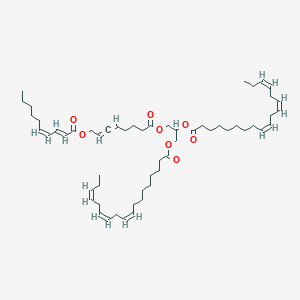 molecular formula C57H88O8 B1251885 [3-[8-[(2E,4Z)-癸-2,4-二烯酰氧基]八-5,6-二烯酰氧基]-2-[(9Z,12Z,15Z)-十八-9,12,15-三烯酰]氧基丙基] (9Z,12Z,15Z)-十八-9,12,15-三烯酸酯 