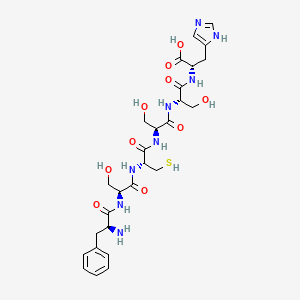 L-Phenylalanyl-L-seryl-L-cysteinyl-L-seryl-L-seryl-L-histidine