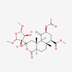 molecular formula C25H36O12 B1251891 salvinicin A 